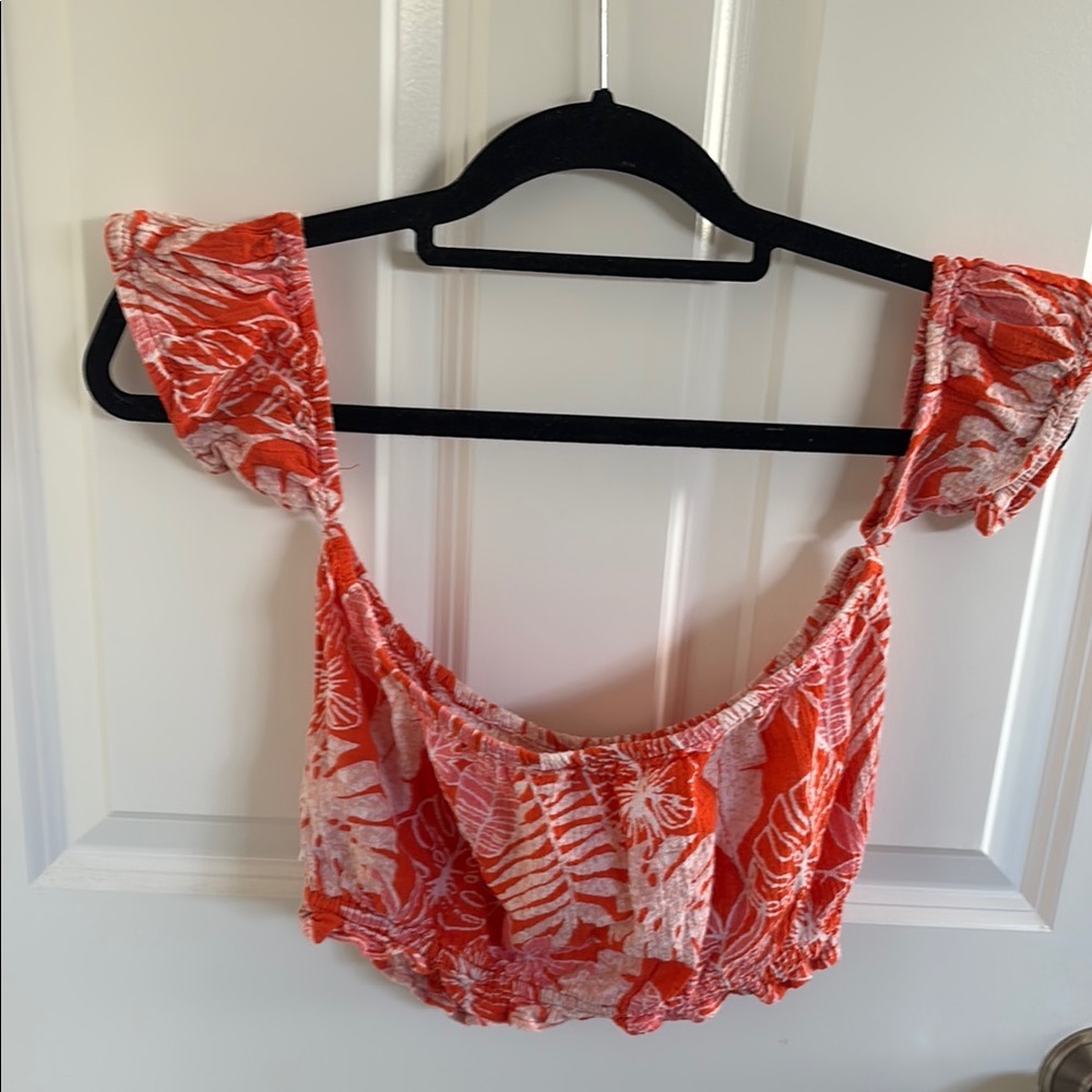 Floral Red Women's Top